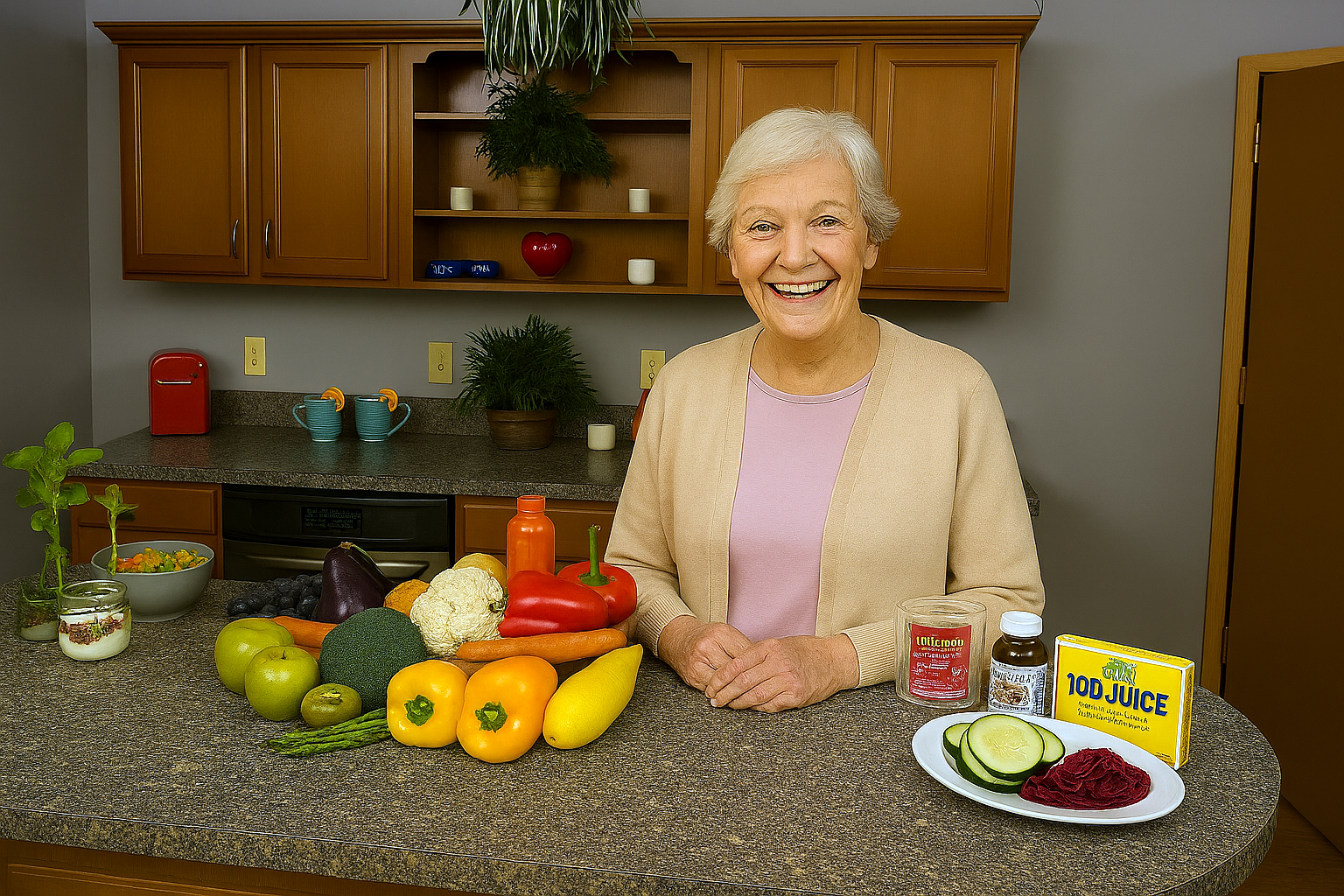 Ruth in the kitchen