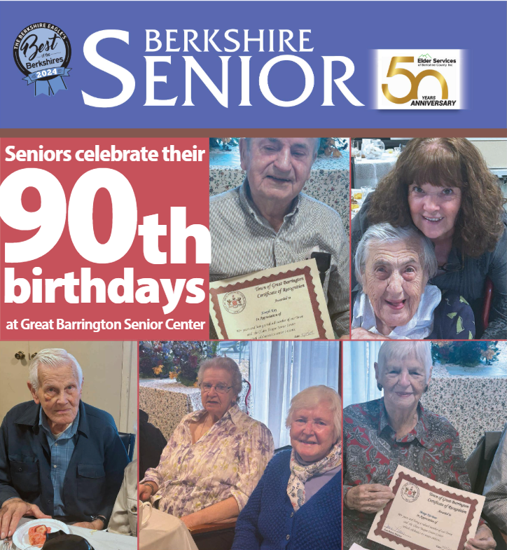 Seniors celebrate their 90th birthdays at Great Barrington Senior Center